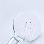 Silver Shower Head Combo Metal Modern 5 Spray Pattern Shower Heads