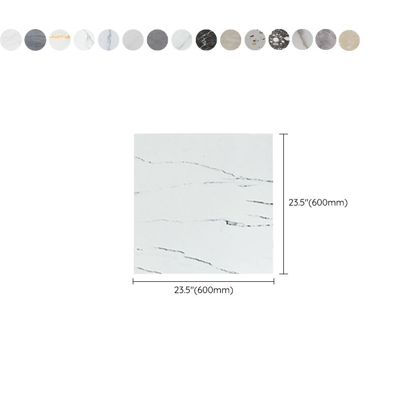 Waterproof Plastic Floor Tile Look Square Edge Floor Tile