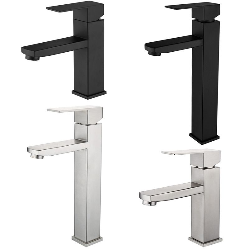 Basic sink faucet simple low arc metal centerset sink faucet for bathroom