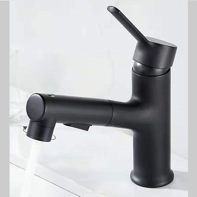 Contemporary Basin Faucet Pure Color Low Arc Basin Faucet for the Bathroom