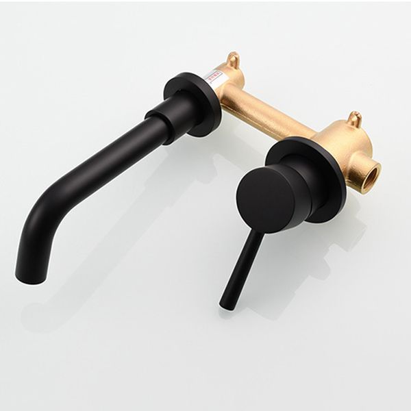 Single Hole Wall Mounted Bath Faucet Swivel Spout Basin Faucet