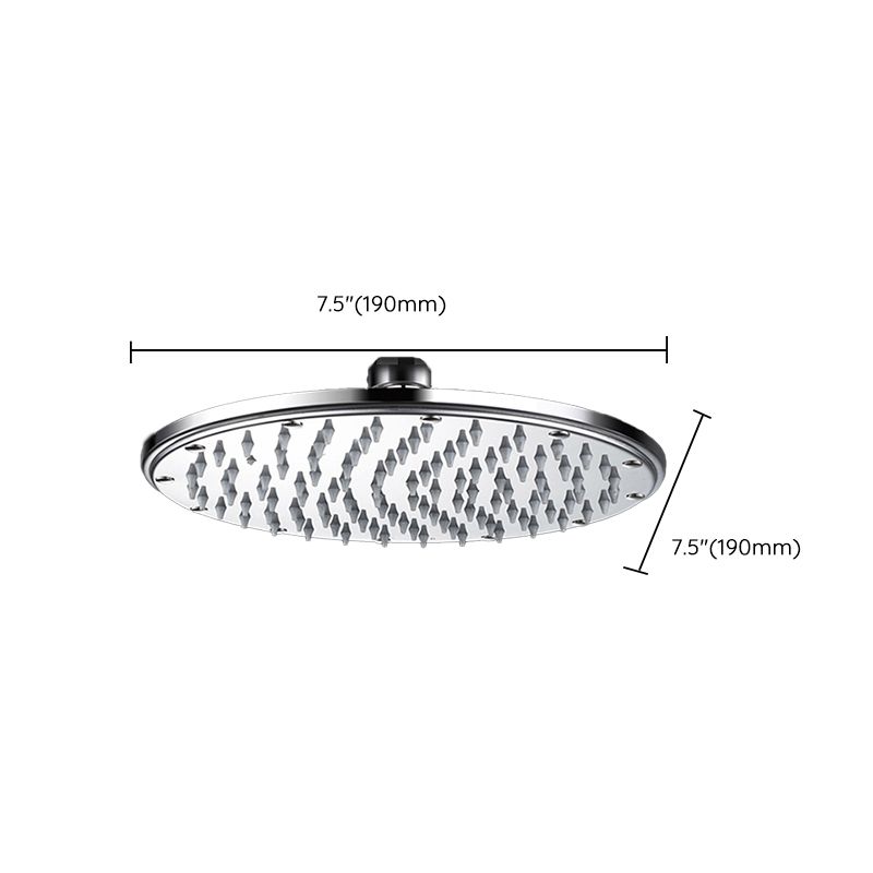 Contemporary Showerhead Combination Dual Showerhead Stainless Steel Wall-Mounted Showerhead