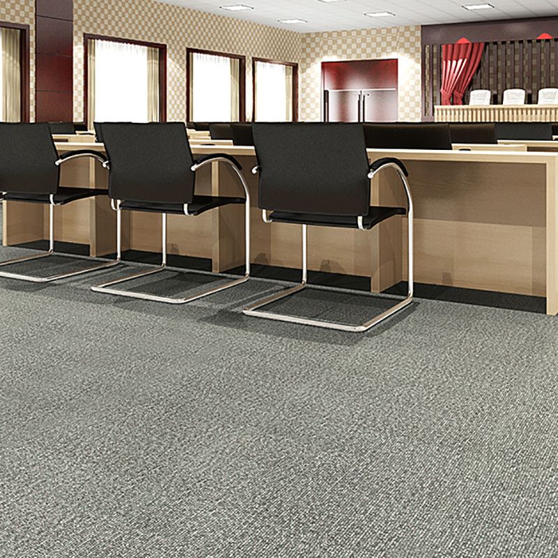 Square Plastic Flooring Water Repellent Peel and Stick Tiles Floor Leather
