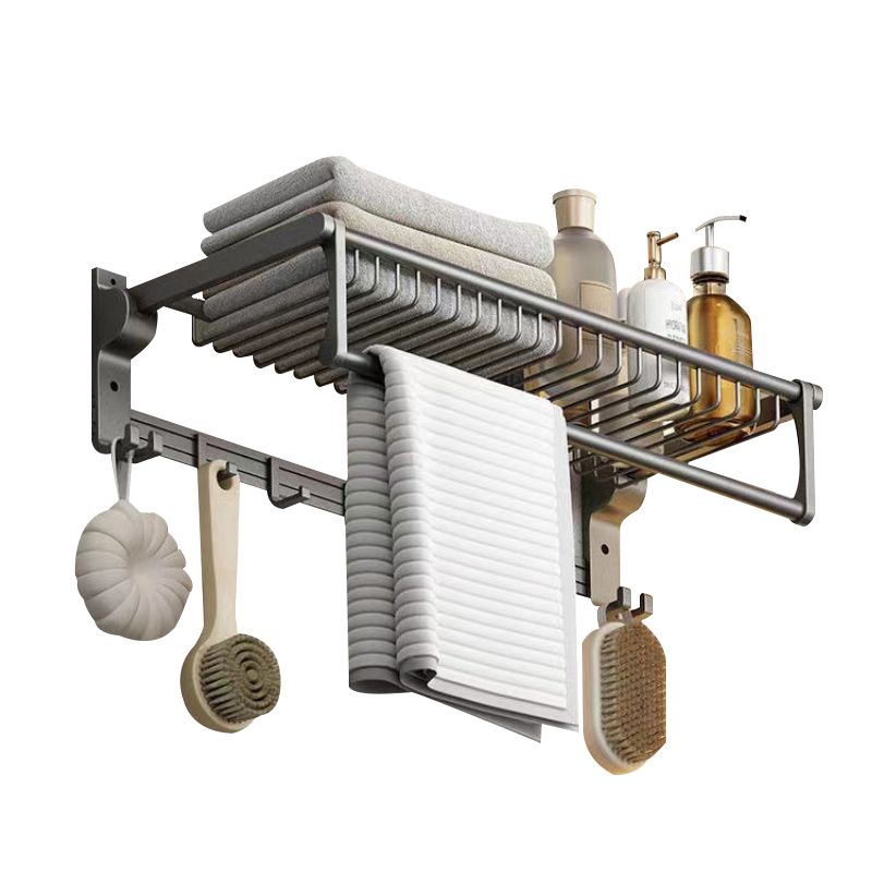 Matt gray bathroom accessory set bathroom shelf/towel holder & paper holder included