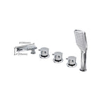 Contemporary Style Bathroom Faucet Metal Deck Mounted Bathroom Faucet