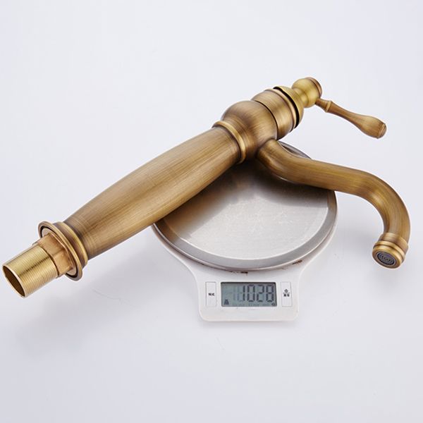 Round Basin Faucet Bathroom Faucet Single Lever High Arc Basin Faucet