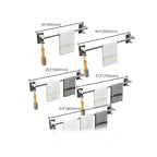 Polished Chrome Bathroom Accessory Set Modern Bathroom Shelf Stainless Steel