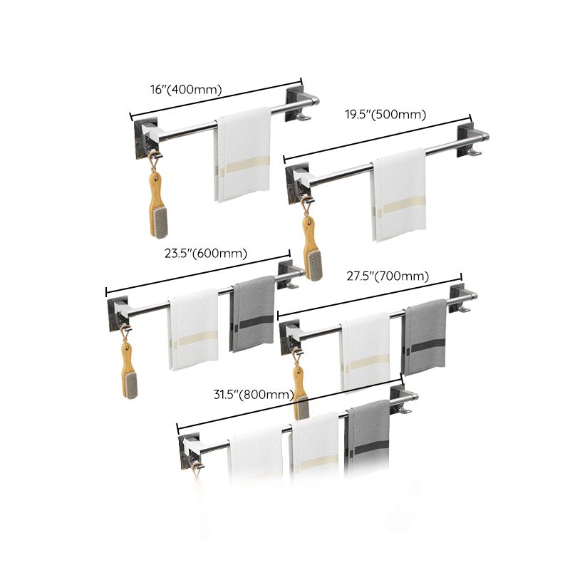 Polished Chrome Bathroom Accessory Set Modern Bathroom Shelf Stainless Steel