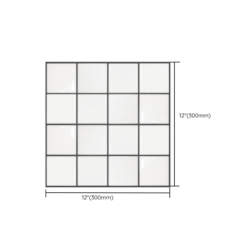 Peel and Stick Subway Tiles Waterproof Plastic Tile Rectangular Peel & Stick Tile for the Kitchen