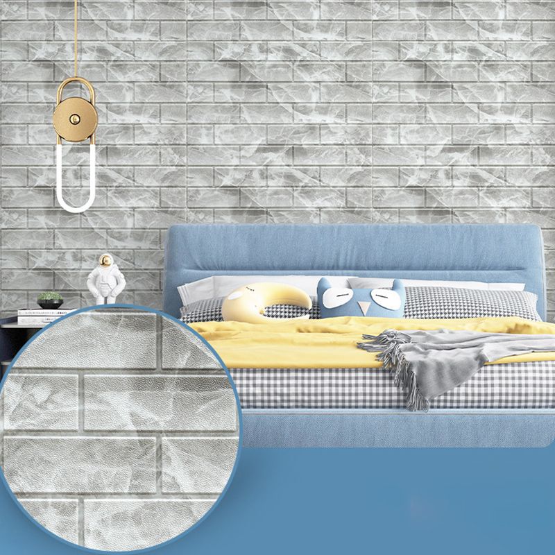 Industrial Wall Panel, 3D Brick Bathroom Wall Panels Set of 2