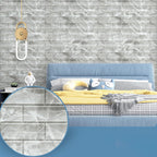 Industrial Wall Panel, 3D Brick Bathroom Wall Panels Set of 2