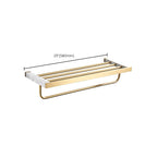 Metal and Marble Bathroom Accessory Single or in Set in Gold