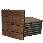 Wood Terrace Tiles Plug-in System Installation Outdoor Terrace Tiles