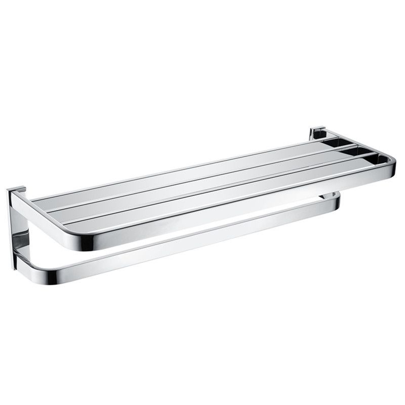Polished Chrome Modern Bathroom Accessory Set made of Stainless Steel Towel Holder/Soap Dish