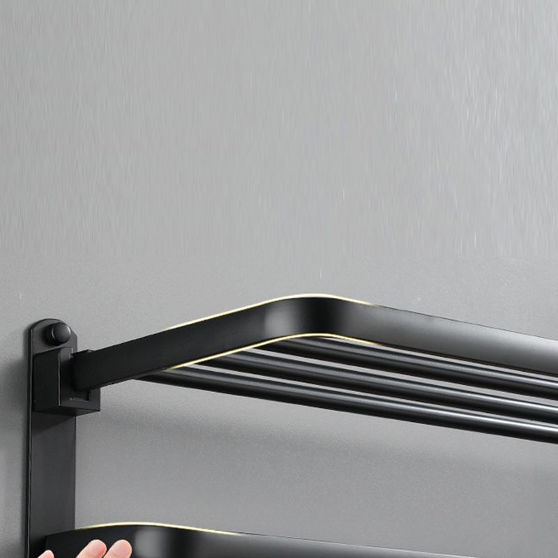 Modern Bathroom Accessory Set Black Soap Dish Bath Shelf Bathroom Set