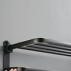 Modern Bathroom Accessory Set Black Soap Dish Bath Shelf Bathroom Set