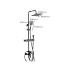 Adjustable Spray Sample Shower Combination Metal Shower Fitting Arm Shower Head with Slip Bar