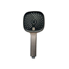 Black Large Shower Head Standard Spray Pattern with Hand Shower