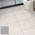 Square Bathroom PVC Flooring 12" x 12" x 0.07 mm Peel and Stick Vinyl Flooring