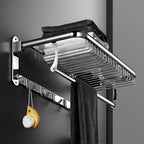 Minimalistic Bathroom Accessories Set Paper Holder Towel Bar Stainless Steel Bathroom Set