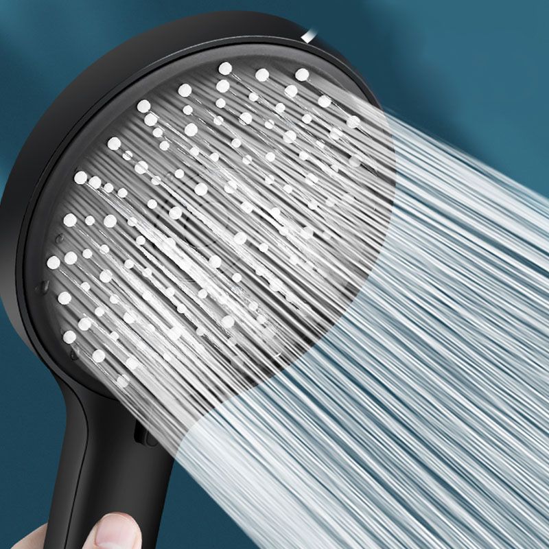 ABS Plastic Handheld Shower High Pressure 5 Spray Patterns Wall Mounted Showerhead
