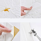 Modern Tin Backsplash Cover Three-Dimensional Printing Wall Ceiling Panel