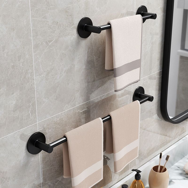 Aluminum Bathroom Hardware Set Black Bathroom Accessories Kit Towel Holder