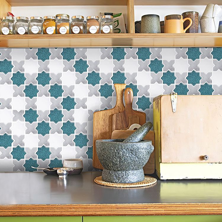 Plastic Peel & Stick Mosaic Tiles Waterproof Mosaic Tiles Wallpaper