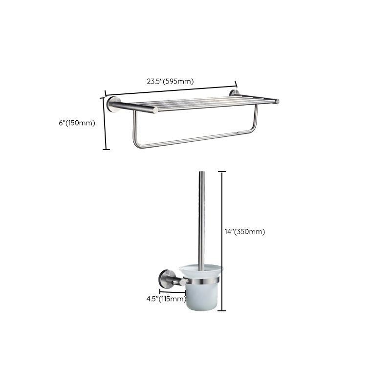 Chrome Traditional Bathroom Accessories Set Stainless Steel Bathroom Set