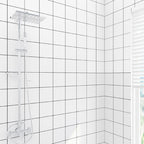 Grid Mosaic Peel & Stick Tile Waterproof Wallpaper for Back Wall