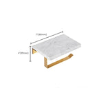 Metal and Marble Bathroom Accessory Single or in Set in Gold