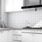 Rectangular PVC 12" X 23" 6-Pack Peel and Stick Wall Tile Kitchen and Bathroom Back Splash