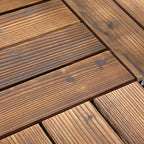 Wood Terrace Tiles Plug-in System Installation Outdoor Terrace Tiles