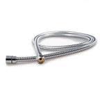 Modern Standard Shower Set Double Round Metal Adjustable Spray Pattern Shower Head