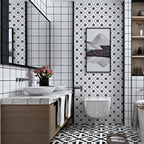 Square Mosaic Tile Peel and Stick Tile for Kitchen and Bathroom