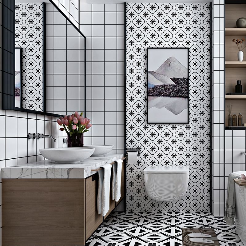 Square Mosaic Tile Peel and Stick Tile for Kitchen and Bathroom