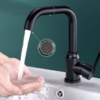 Modern sink faucet bathroom faucet brass lever swivel spout sink faucet