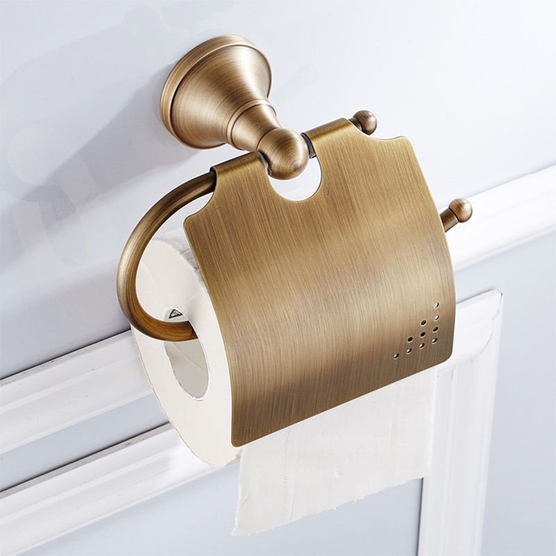 Metal Bathroom Set 4-Piece Traditional Style Gold Bathroom Hardware Set
