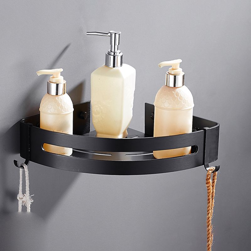 Matt Black Modern Bathroom Accessory Set, Set of 3, Bathroom Shelf
