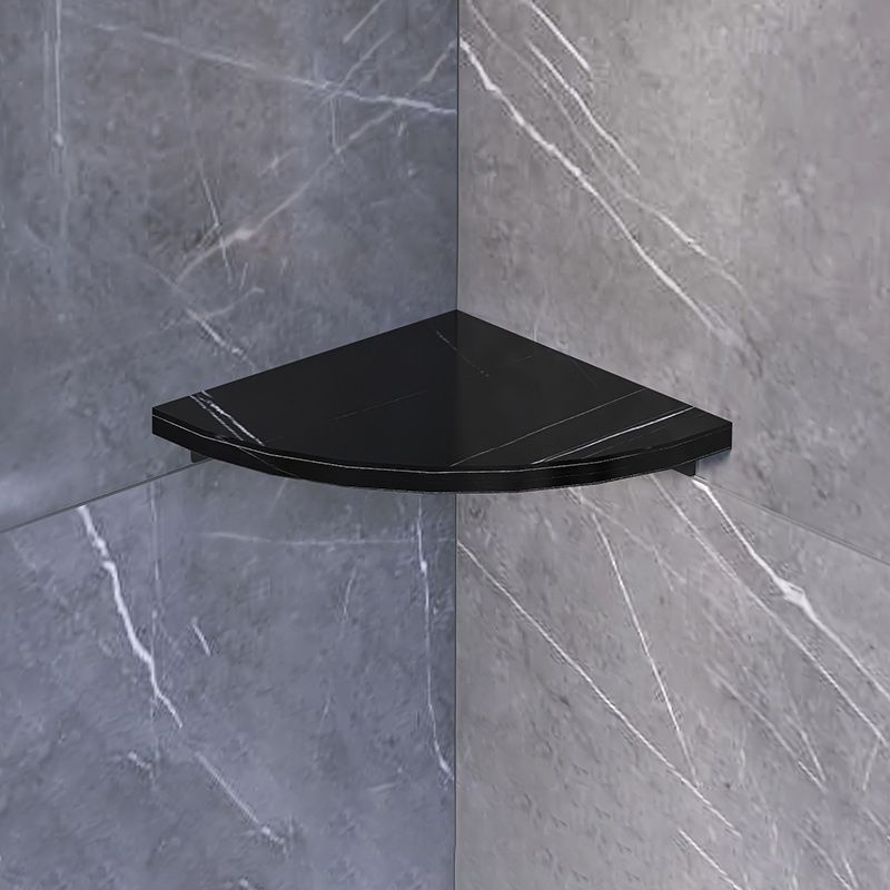 3-piece modern bathroom accessory set marble and metal bathroom shelf