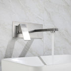 Contemporary style fittings with lever handles Wall-mounted fittings for the bathroom
