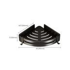 Matt Black 2-piece modern bathroom accessories as a single item or as a set with bath shelf
