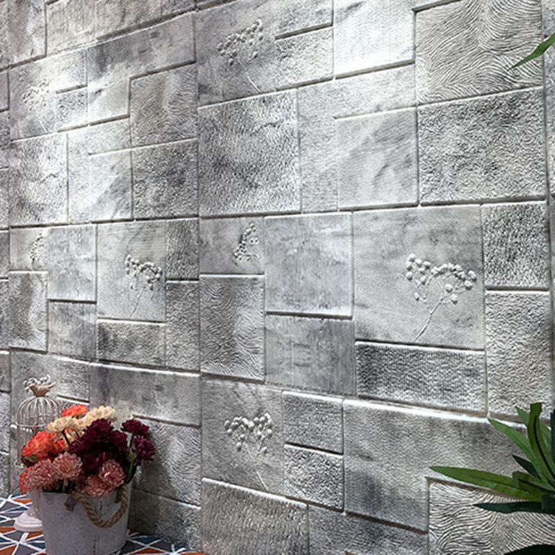 Industrial Wall Plank 3D Brick Bathroom Living Room Wall Panel Set of 1
