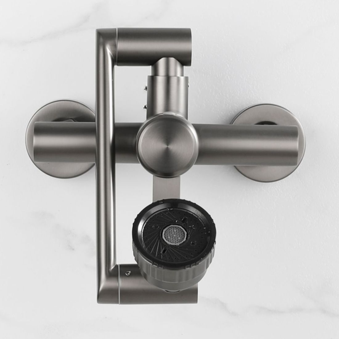 Modern Wall-Mounted Kitchen Faucet Single Lever Faucet in Chrome