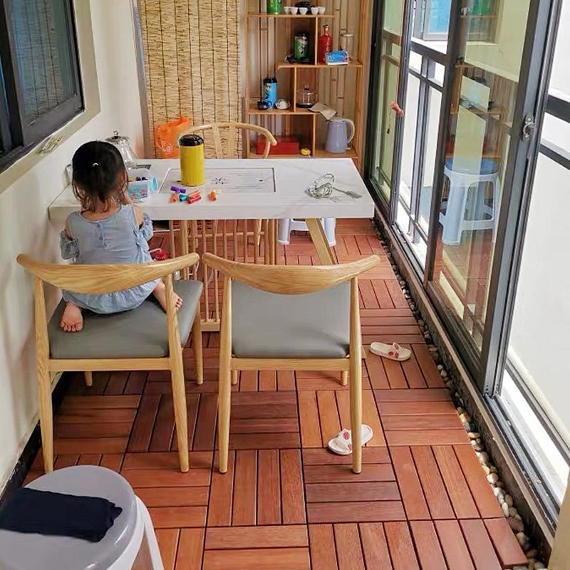 Modern Style Square Wood Floor Corrosion-Resistant Outdoor Wood Floor