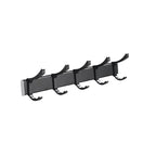 Modern Classic Bathroom Hardware Set Matte Black Bathrobe/Towel Bar & Bathroom Shelf