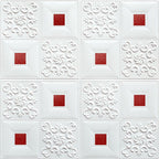 Modern wall covering foam 3D embossed peel and stick wall panel