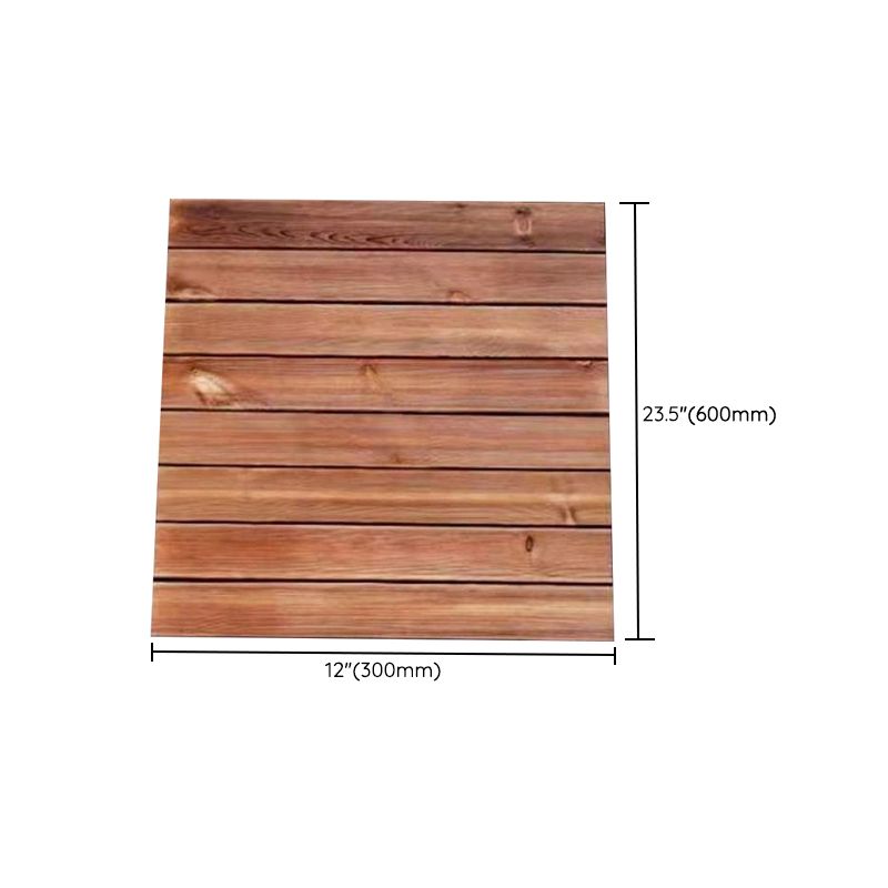 Outdoor Deck Board Wood Square Stripes Composite Flooring Terrace