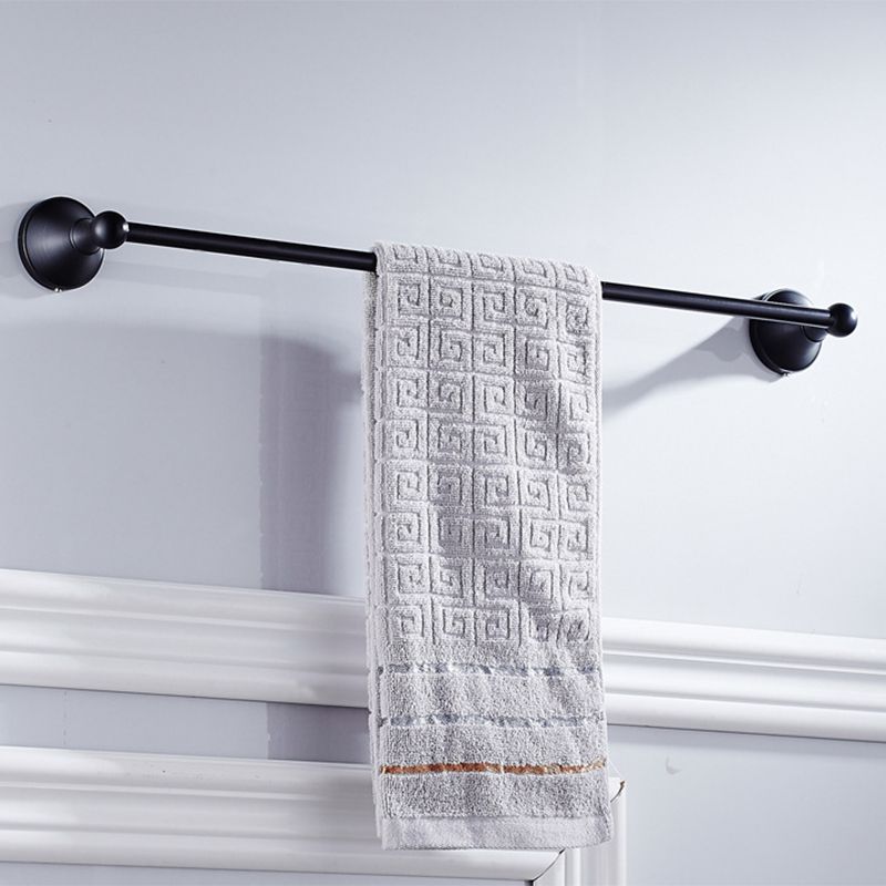 Metal Bathroom Set 4-piece Traditional Style Black Bathroom Accessory Set