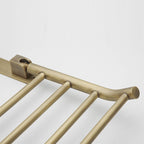 Worn Brass Traditional Bathroom Set with Bath Shelf/Paper Holder & Towel Bar